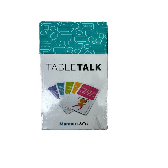Manners & Co TABLE TALK Conversation Cards  For Kids + Family - Picture 1 of 4